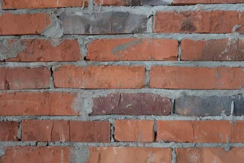 Background image, brickwork geometric shapes multicolored without people clos 스톡 사진