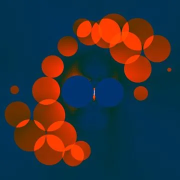 Background image with bubbles. Digitally predesigned illustration. Element. Stock Illustration