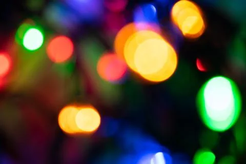 Background image, colored lights in the dark Stock Photos