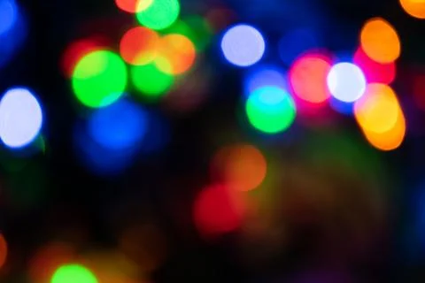 Background image, colored lights in the dark Stock Photos