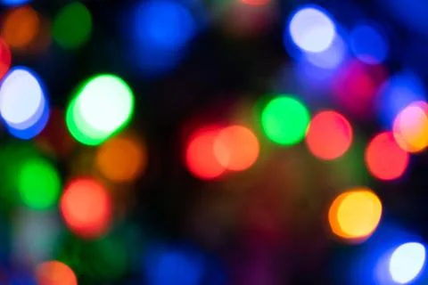 Background image, colored lights in the dark Stock Photos