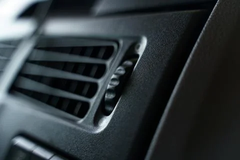 The background image of the control elements of the blower and air conditioni Fotos de archivo