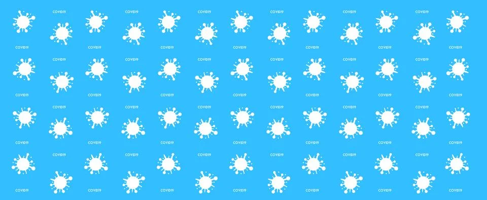 Background with the image of a coronavirus. Stock Illustration
