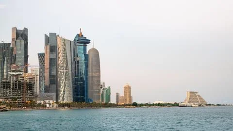 Background image of Doha city Фото