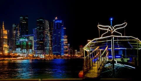 Background image of Doha city Photos