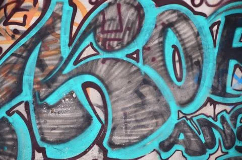 Background image with elements of graffiti pattern. Street art concept Stock Photos