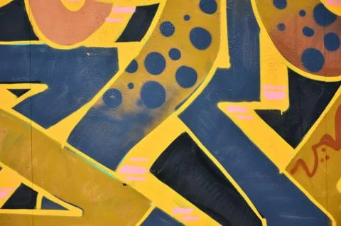 Background image with elements of graffiti pattern. Street art concept Stock Photos