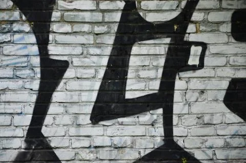 Background image with elements of graffiti pattern. Street art concept 스톡 사진