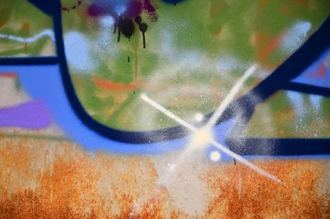 Background image with elements of graffiti pattern. Street art concept Foto stock