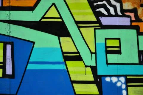 Background image with elements of graffiti pattern. Street art concept Stock Photos