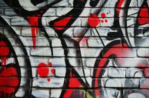 Background image with elements of graffiti pattern. Street art concept Stock Photos
