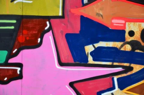 Background image with elements of graffiti pattern. Street art concept Stock Photos