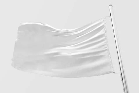 Background image of an empty flag on a steel pole Stock Illustration