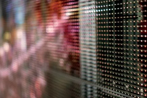 Background image fiber optic technology on the monitor. Stock Photos