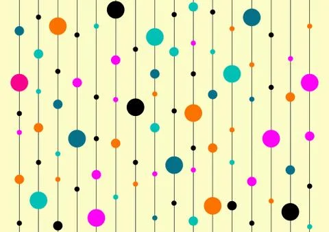 Background image has a colorful circle. Have vertical line along Stock Illustration