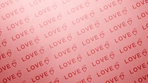 Background image of light pink paper covered with a repeating pattern of th.. Stock Photos