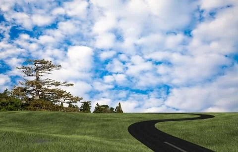 Background image of lush grass field Stock Photos