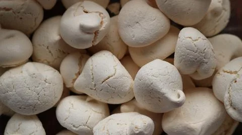 Background image of mini meringue close-up Stock Photos