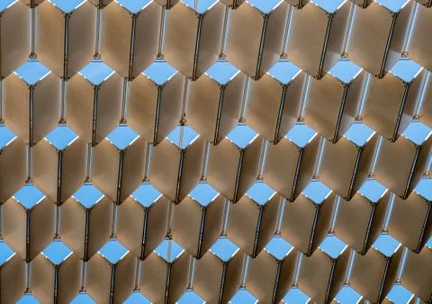 Background image of Modern ceiling / shade with metals for ventilation and li Photos