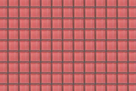 Background image with red backlit glass blocks Stock Photos