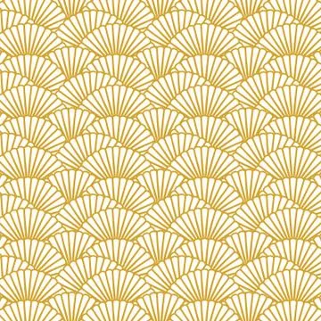 Background image of repeat scallop shape pattern background image. Stock Illustration