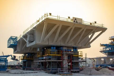 Background image of road bridge construction. Photos
