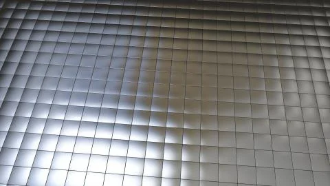 Background image with silver tiles in perspective view Stock Illustration