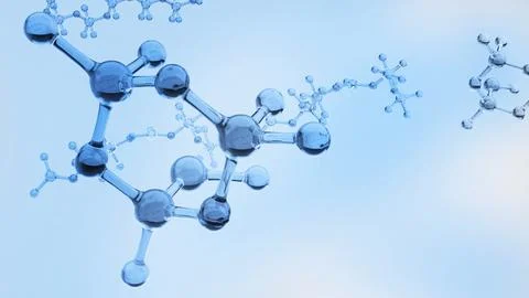 Background image simulating molecular structure and chemical substances in .. Stock Photos