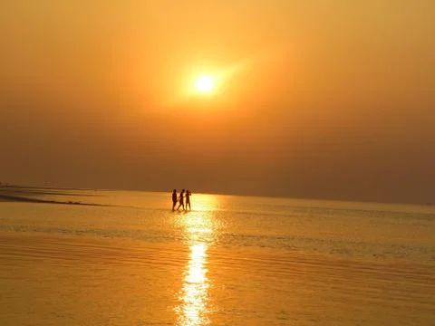 Background image sun is morning Stock Photos