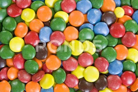 Background image of sweet smarties Stock Photos