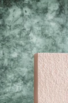 Background image with a three-dimensional pink rectangle Stock Photos