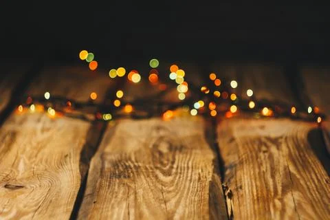 Background image. wallpapers on the desktop in the New Year style. Wooden pho Stock Photos