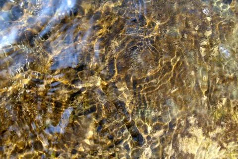 Background image. Waves and bubbles on the water Stock Photos