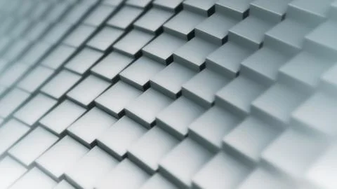 Background image of waving cubes. Version C. Stock Illustration