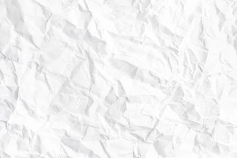Background image of a wrinkled sheet of paper. ,Wrinkled white paper for gr.. Stock Photos