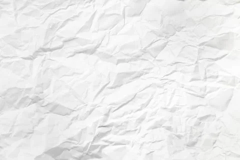 Background image of a wrinkled sheet of paper. ,Wrinkled white paper for gr.. Stock Photos