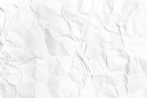 Background image of a wrinkled sheet of paper. ,Wrinkled white paper for gr.. Stock Photos
