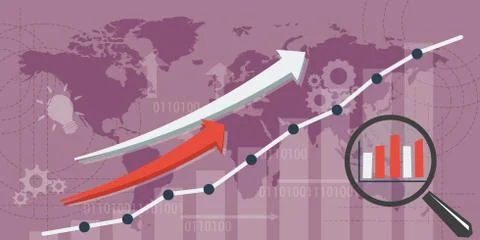 Background IMPROVEMENT and GROWTH Stock Illustration