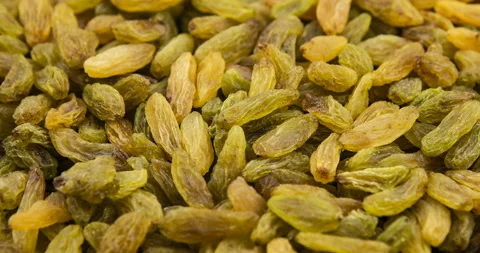 Background of indian raisins rotating close up Stock Footage 109194955
