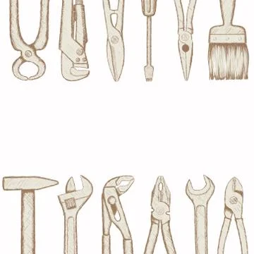 Background with an industrial tool. 스톡 일러스트