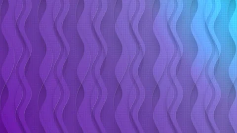 Background with infinitely flowing wavy lines. 3d rendering loop animation HD Stock Footage 166439090