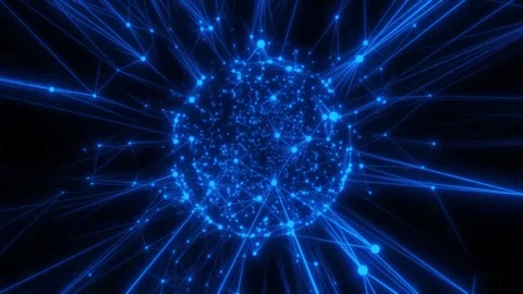 A background of information systems spanning the globe. Seamless loop. Stock Footage 241108130