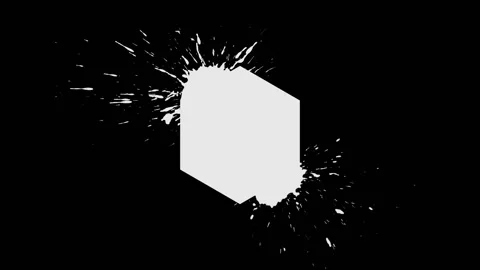 Background Ink Blob Appearance - Hexagon Stock Footage 111007504