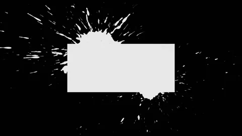 Background Ink Blob Appearance - Rectangle Stock Footage 111007733