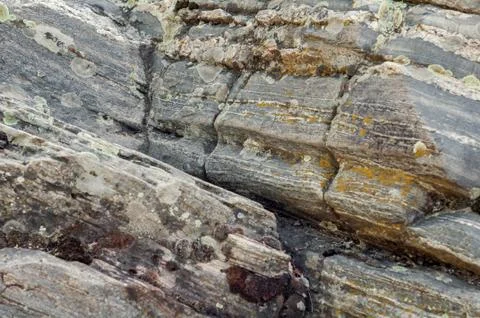 Background of an interesting layered stone Stock Photos