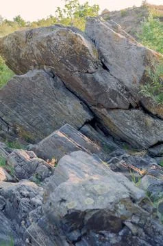 Background of an interesting layered stone Stock Photos