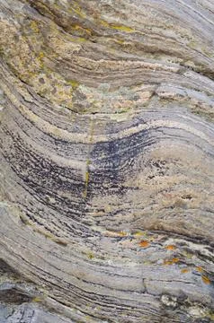 Background of an interesting layered stone 스톡 사진