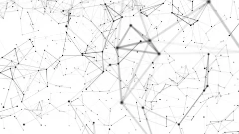 Background with interlacing of black lines on white Video stock 105966074