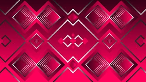 Background Intricate Geometric Pattern in Gradient Pink Tones with Symmetri.. Stock Illustration