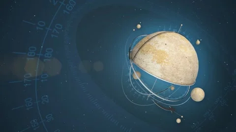 Background with invented orrery Stock Footage 41203477
